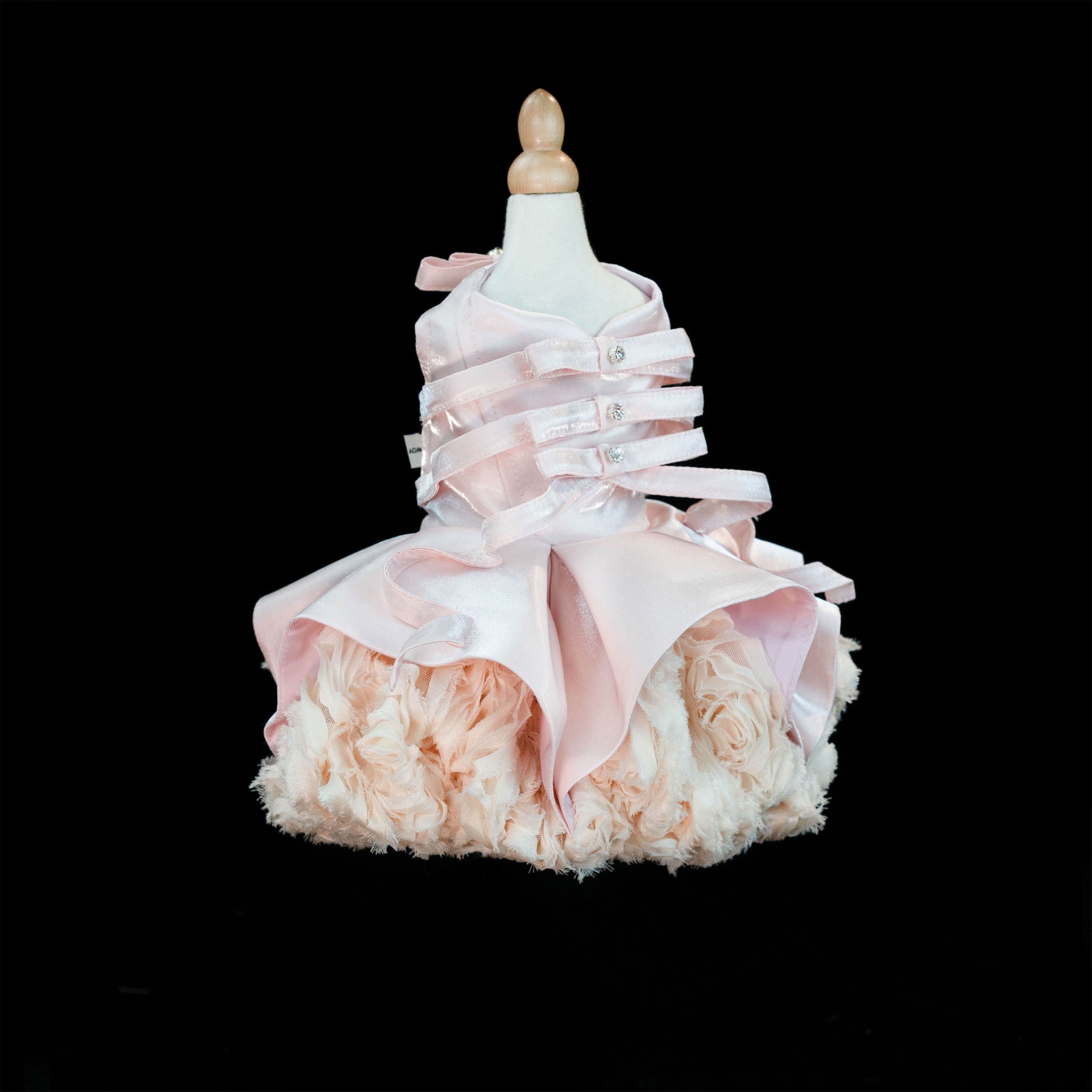 Gilded Paw Paw Satin Dream Rose Pet Dress