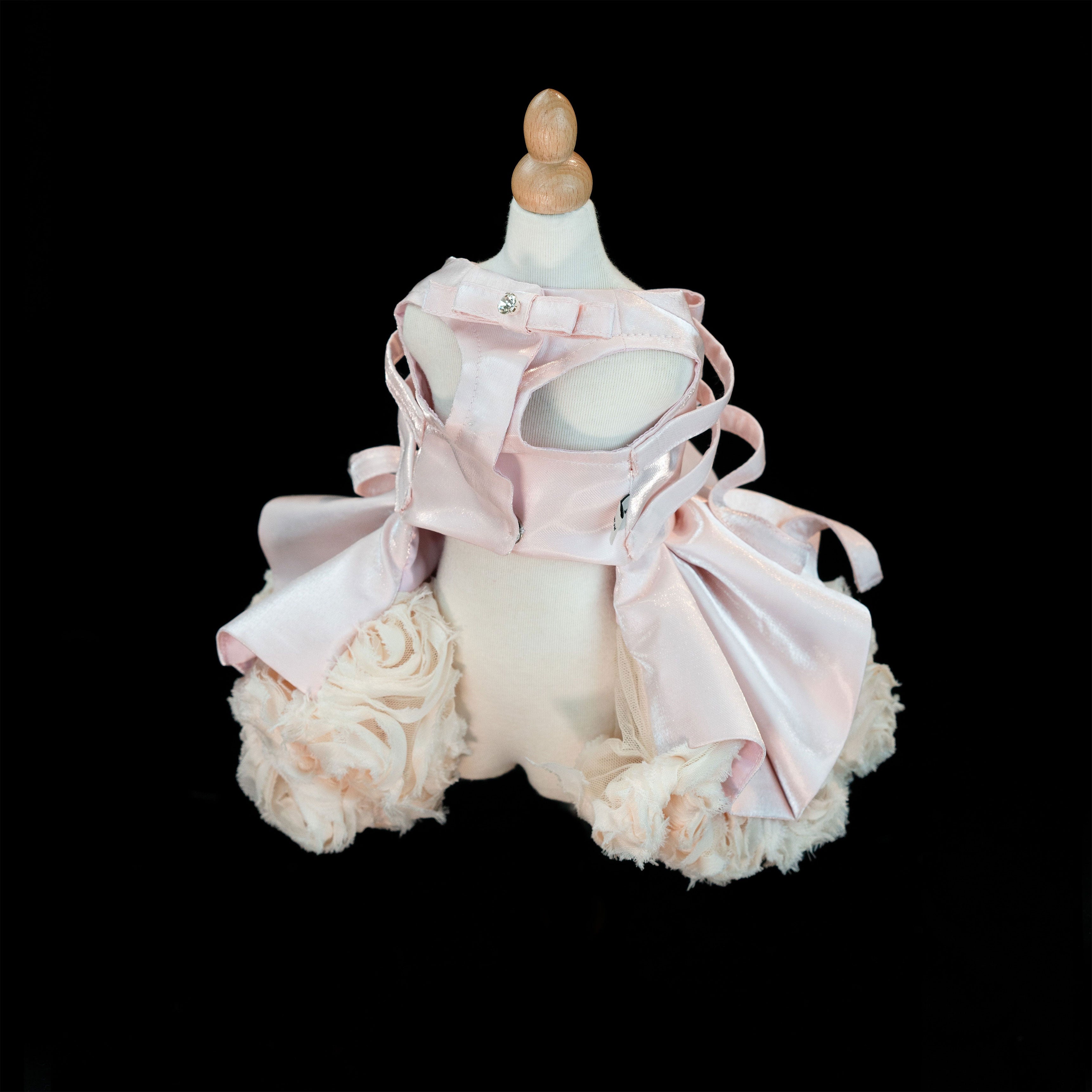 Gilded Paw Paw Satin Dream Rose Pet Dress
