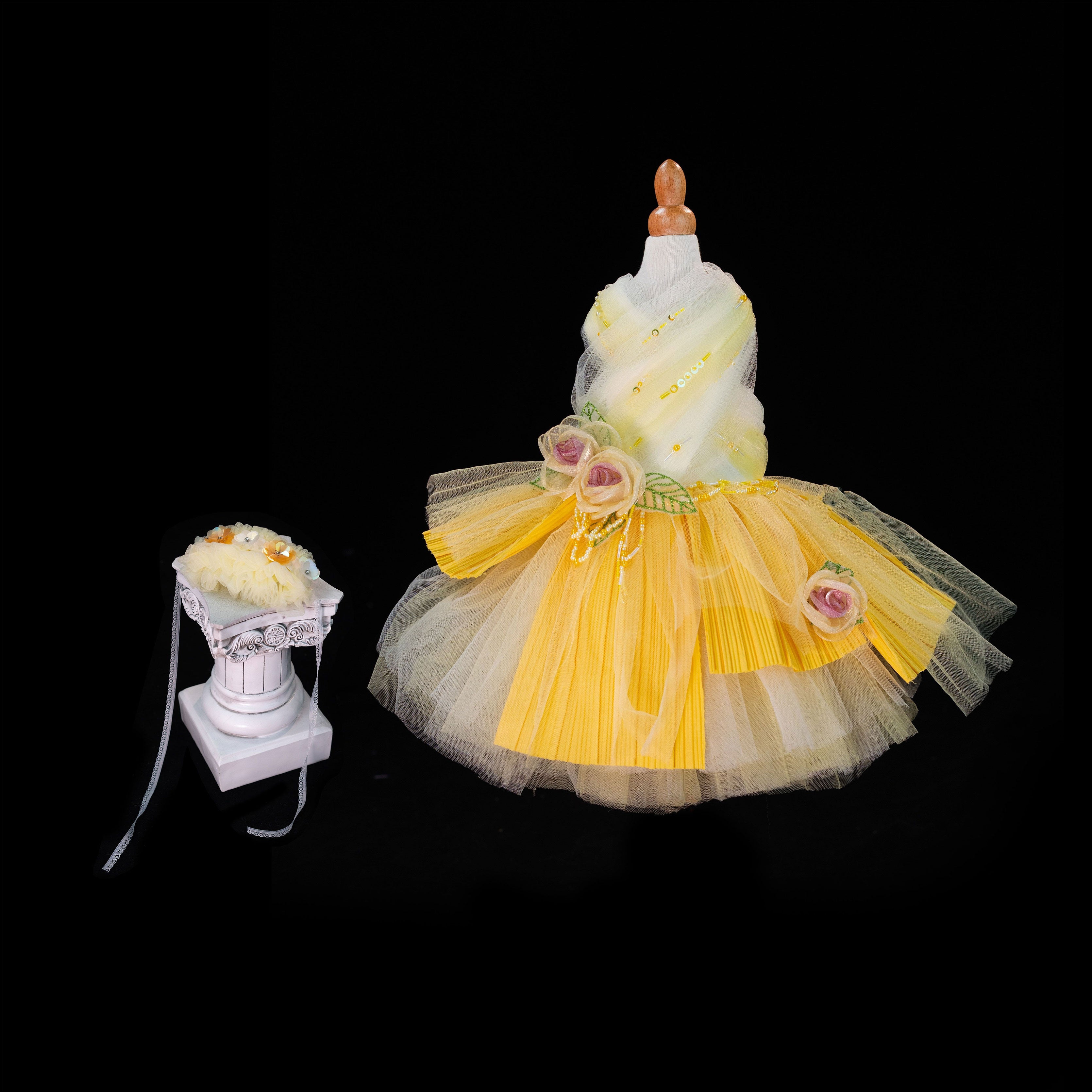 Gilded Paw Paw The Story of Roses Pet Dress