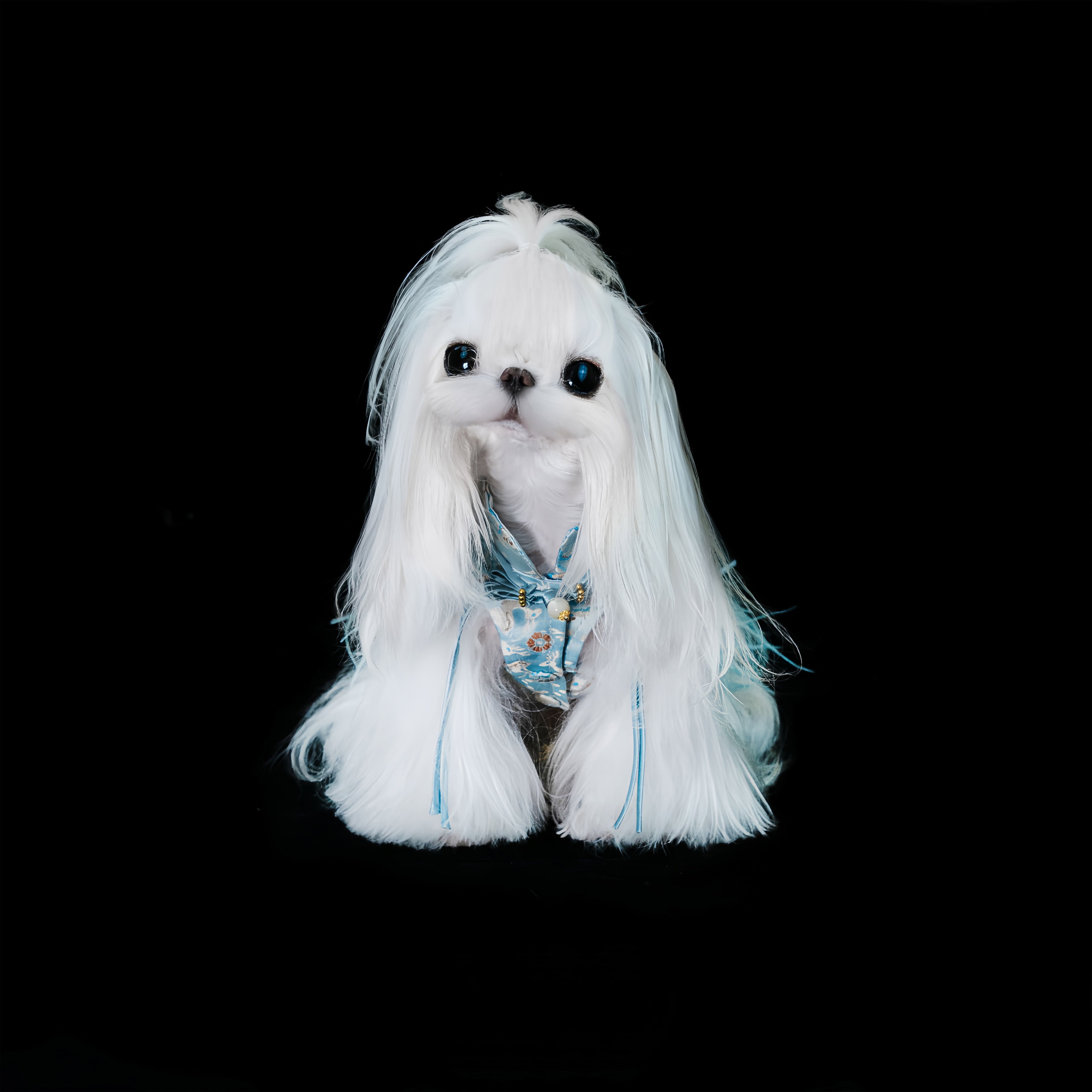 Gilded Paw Paw Deer Through Florals Pet Dress