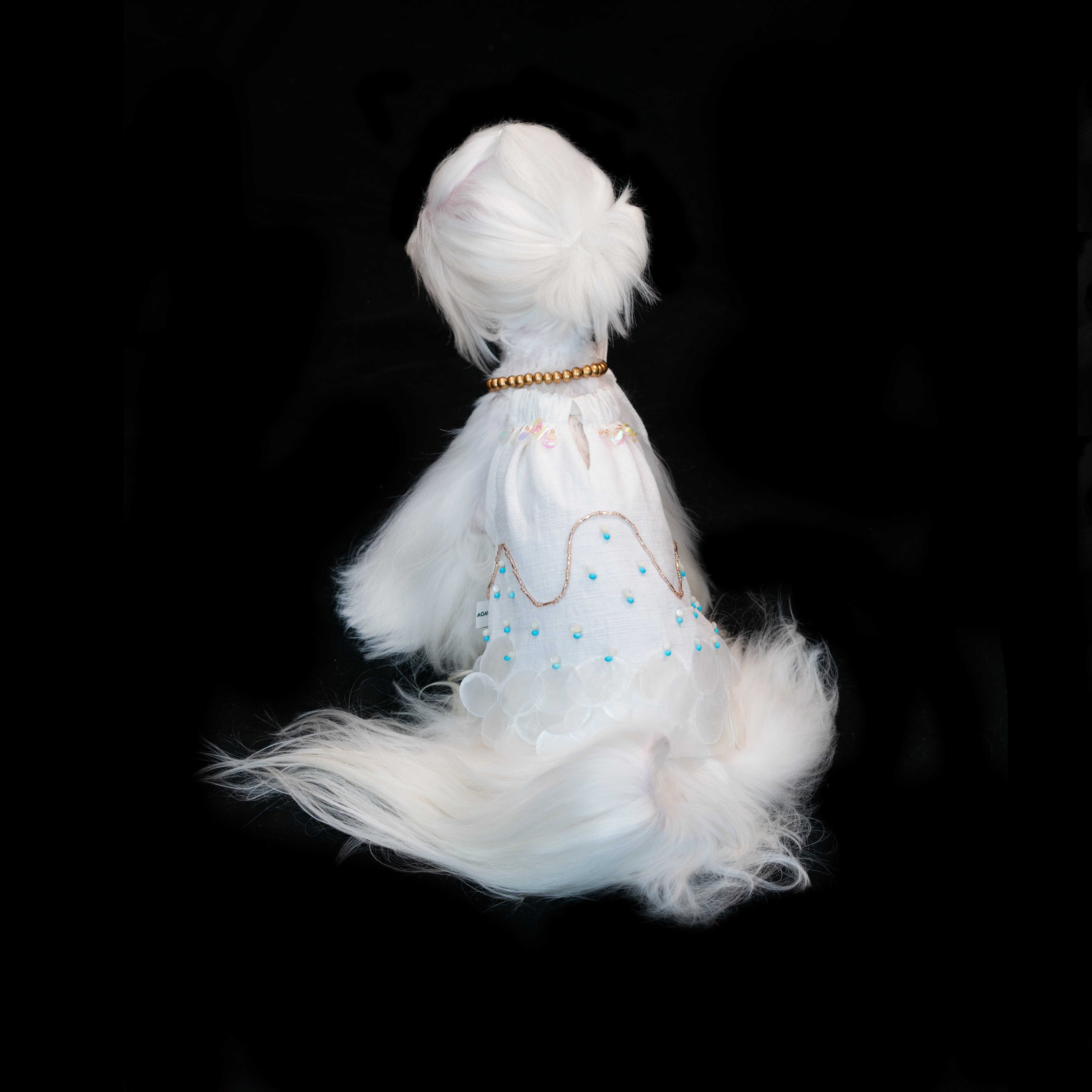 Gilded Paw Paw Scallop's Tale Pet Dress