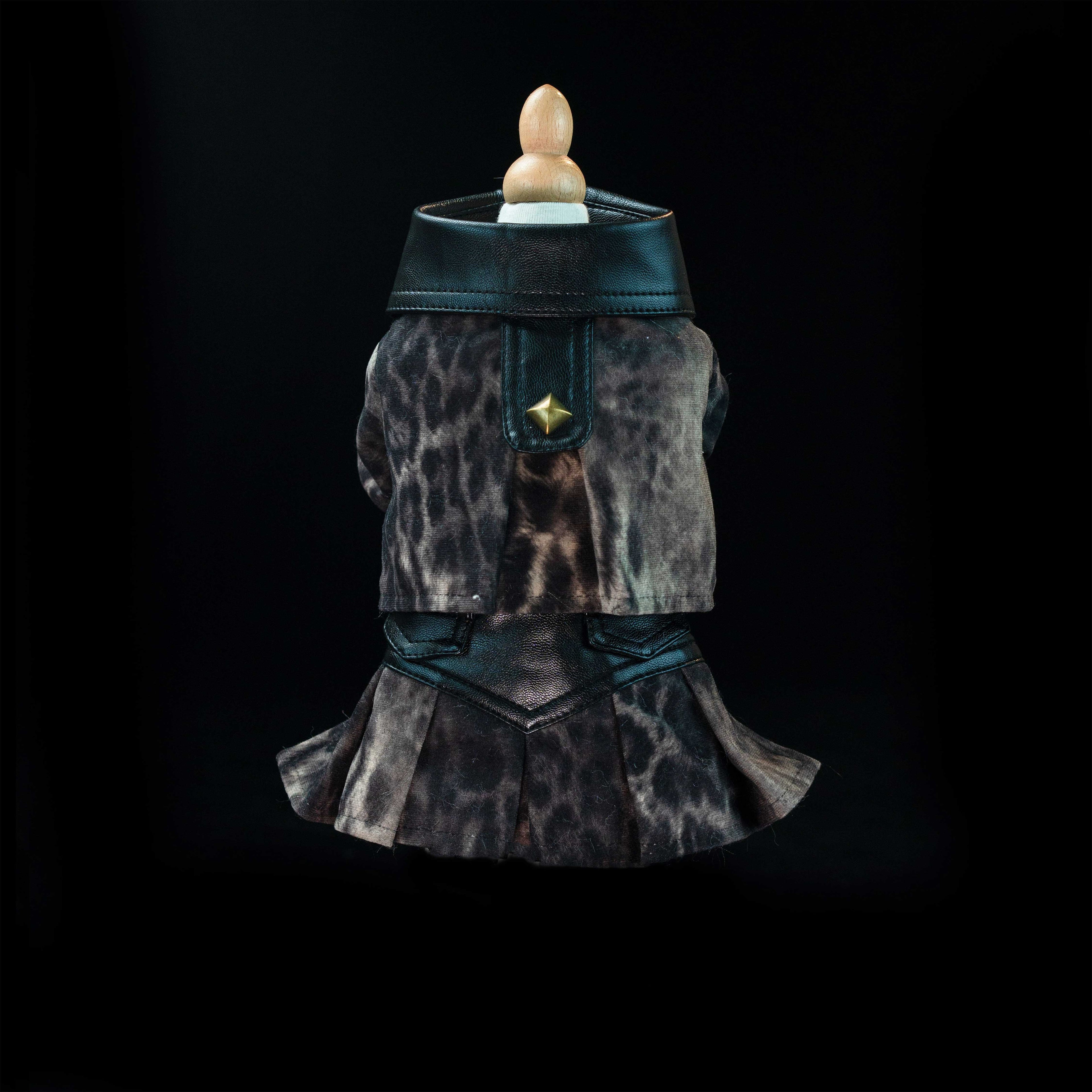 Gilded Paw Paw Modern Times·Leopard Pet Dress