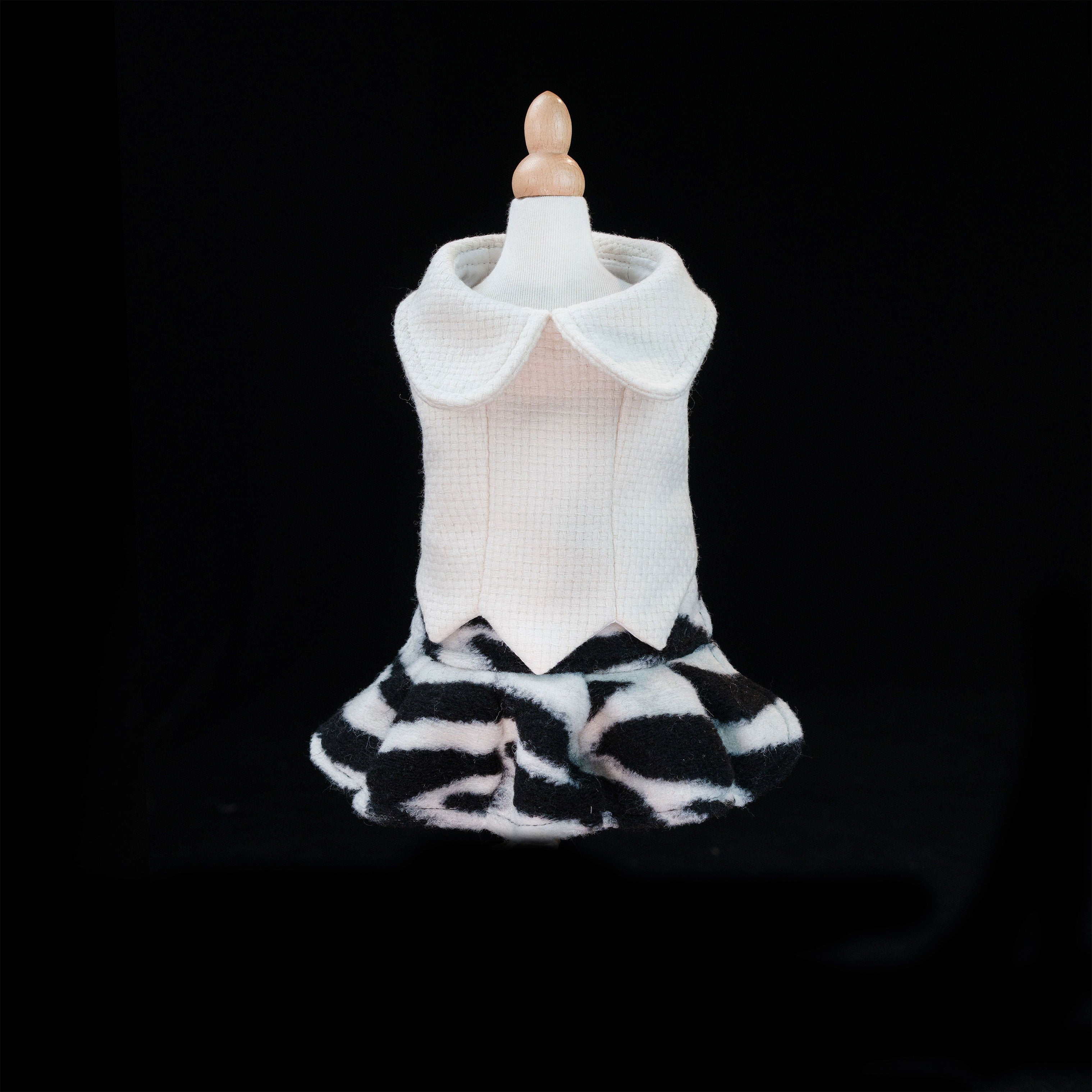 Gilded Paw Paw Modern Times • Zebra Pet Dress